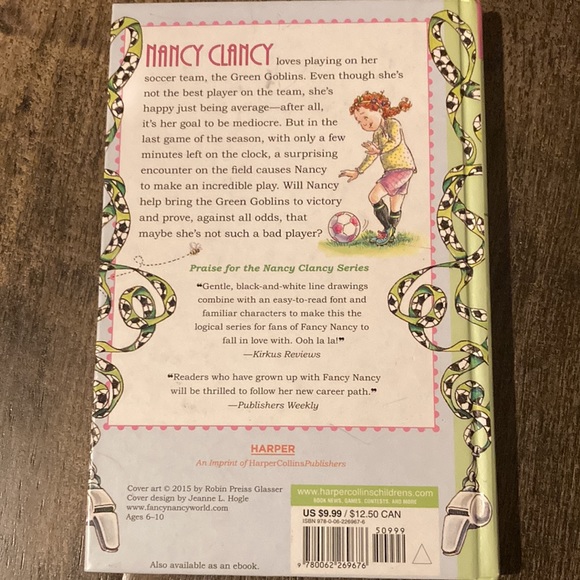 Nancy Clancy: Book 6: Soccer Mania by: Jane O’ Connor - Picture 2 of 4